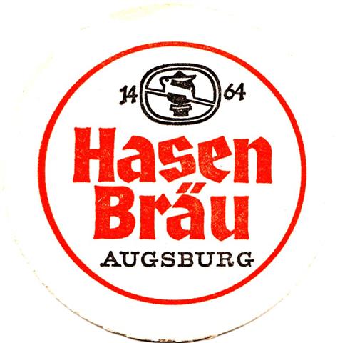 augsburg a-by hasen rund 2a (215-hg weiß-1464-schwarzrot) 